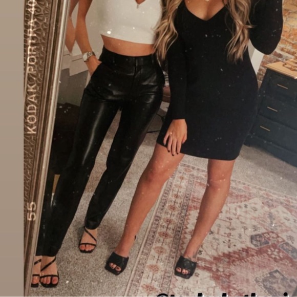 Babaton faux leather pants - Picture 6 of 6